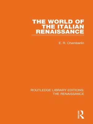 cover image of The World of the Italian Renaissance